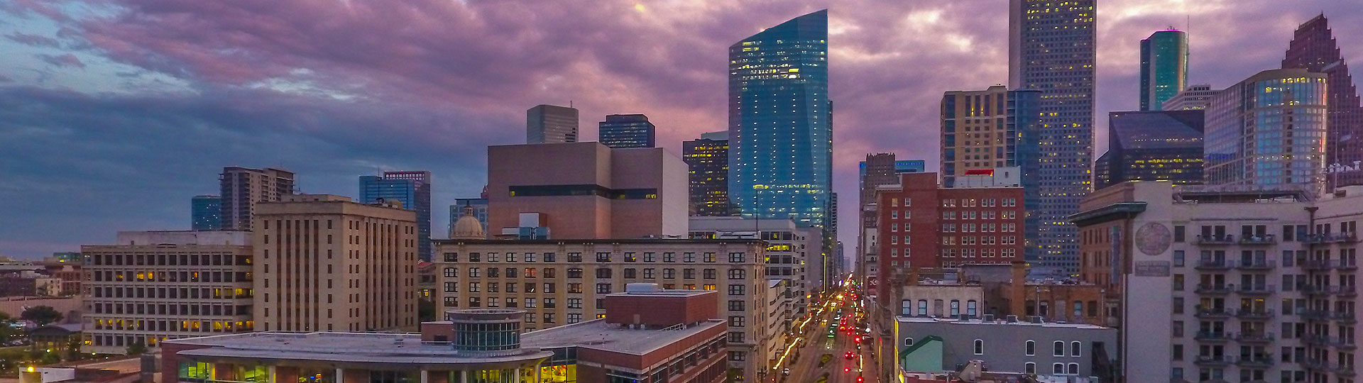 Downtown Houston Skyline.