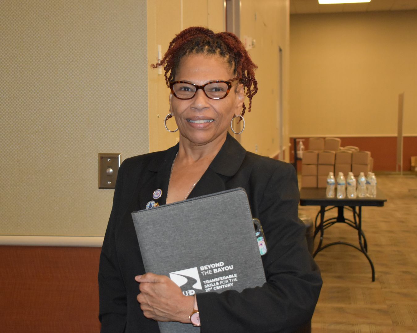women holding binder