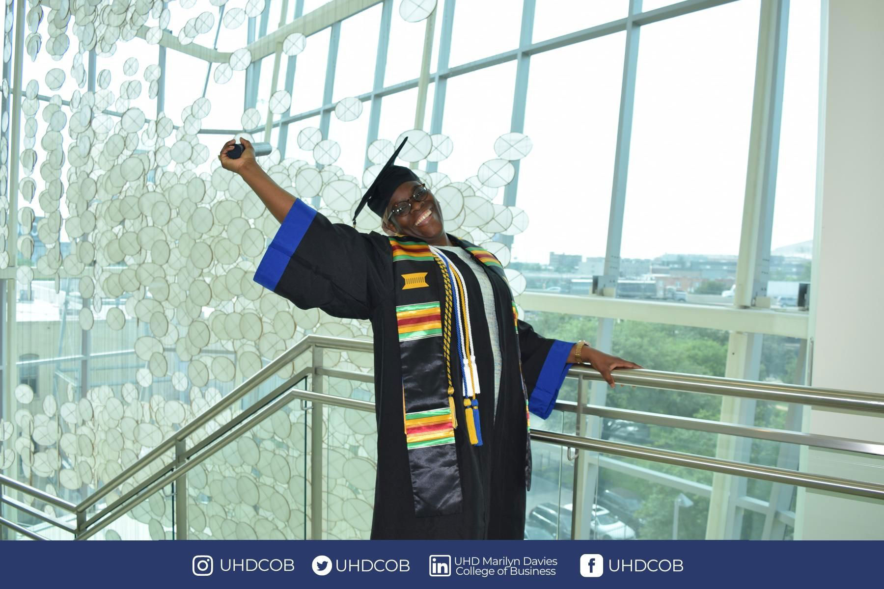 Yemi Brown Graduating