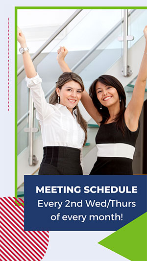 Meeting Schedule every 2nd wednesday/Thursday of every month