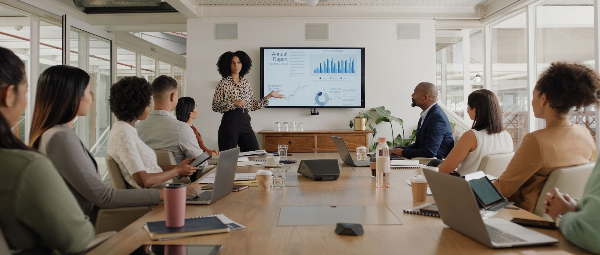 People meeting in boardroom