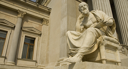 statue of a greek philosopher