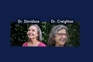 Dr Robin Davidson (left) and Dr Jan Creighton (right)