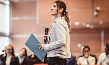 Man giving Presentation