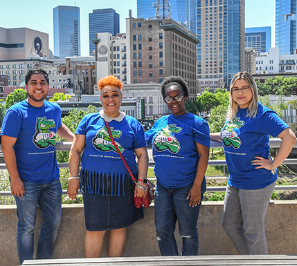 CPS Advsing Services Success Advisors College of Public Service Success Advisors overlooking DT Houston