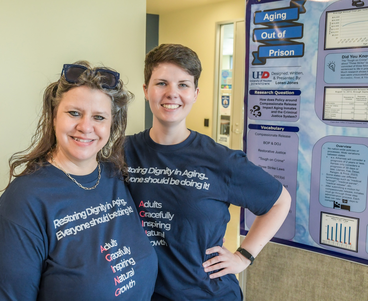 Dr. Goins and student from the 7th AARP Aging Symposium