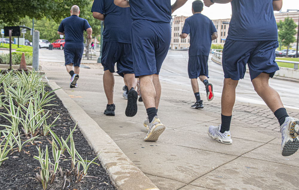 Cadet's running around UHD campus Cadet's running around UHD campus
