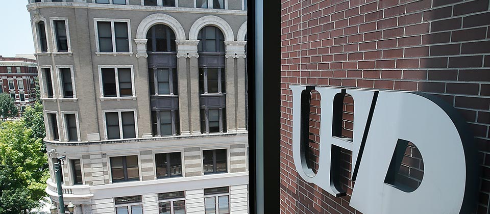 image of uhd logo on a building