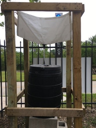 small rainwater collection system