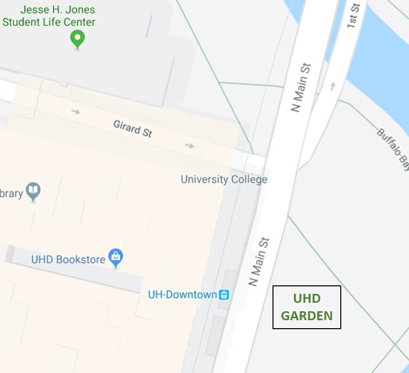 Map to show UHD Garden