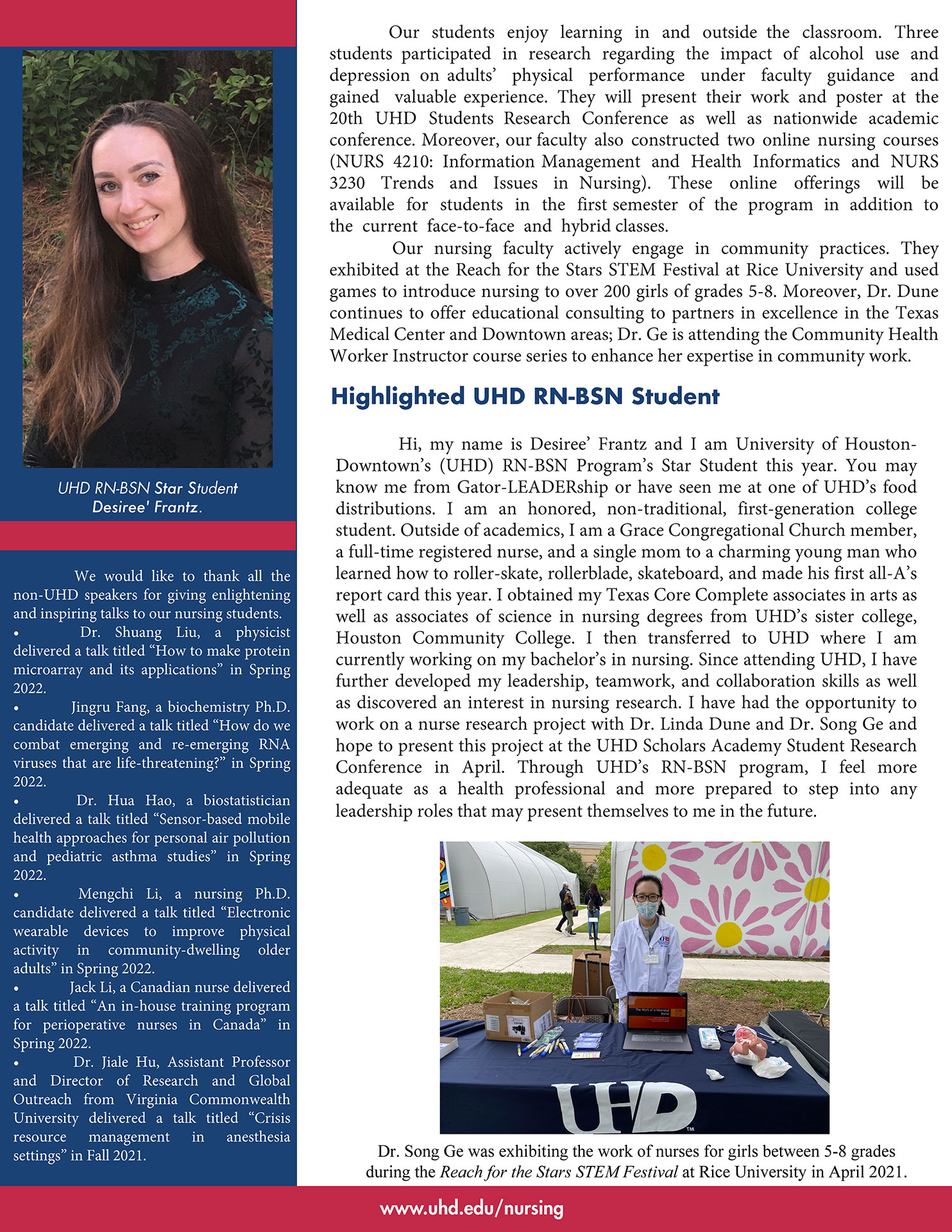 April 2021 nursing newsletter second page