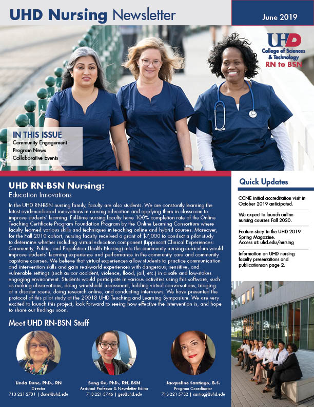 June 2019 nursing newsletter page 1