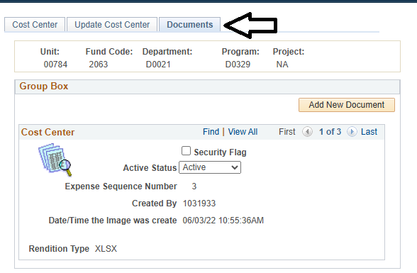 cost center definition backup