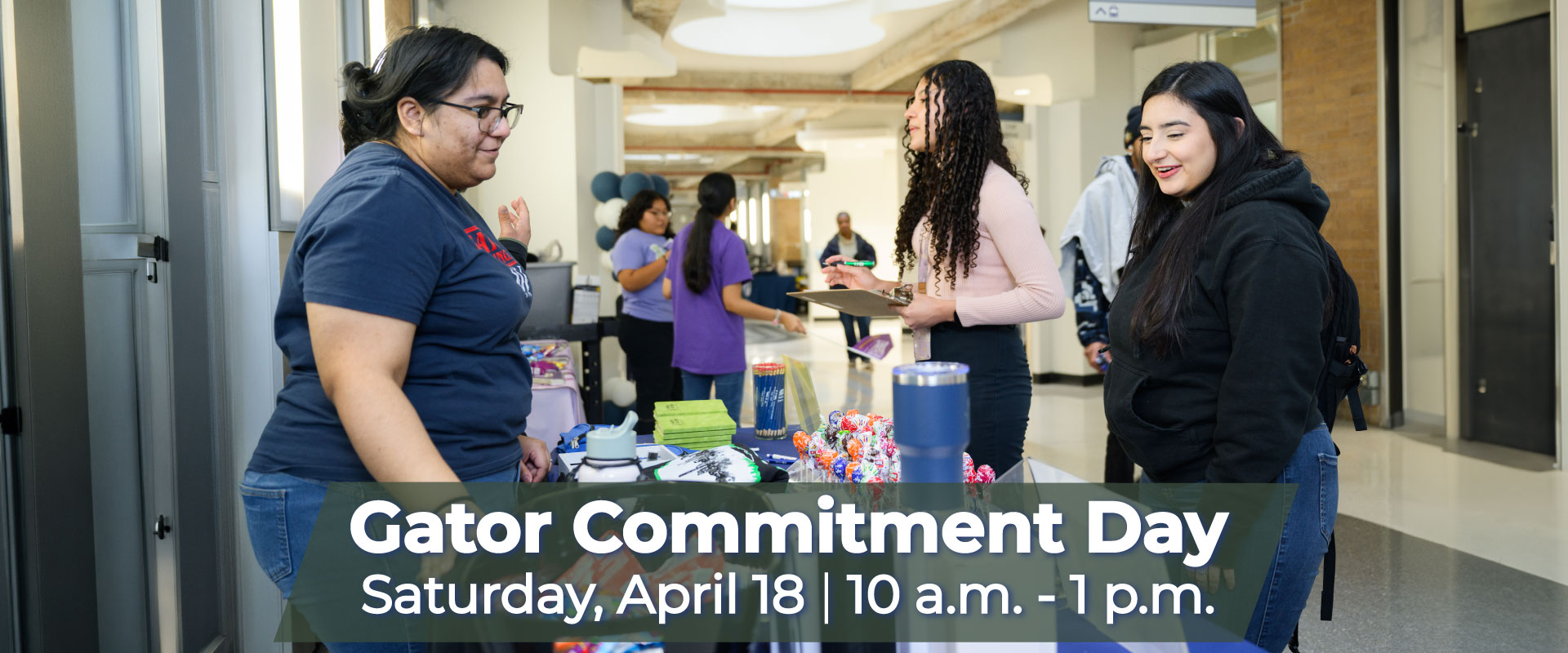 UHD Students in the hallway