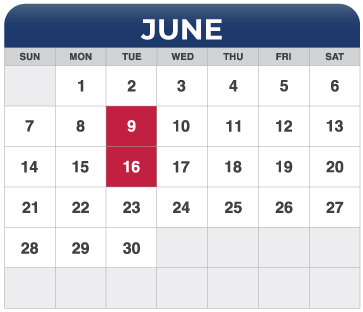 June Calendar