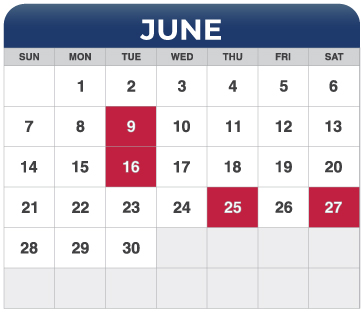June Calendar