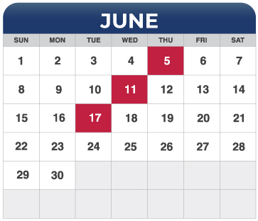 June Calendar