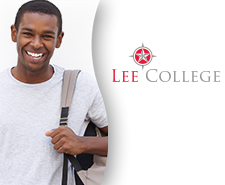 Student and Lee College logo