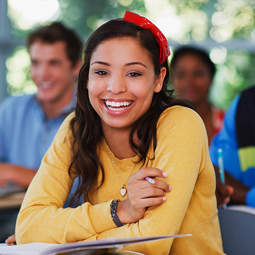 smiling student