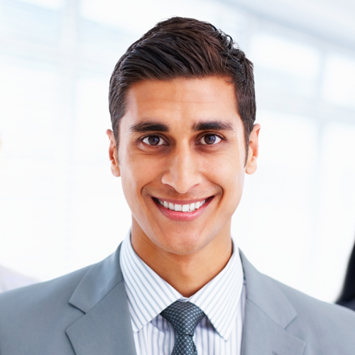  smiling graduate student