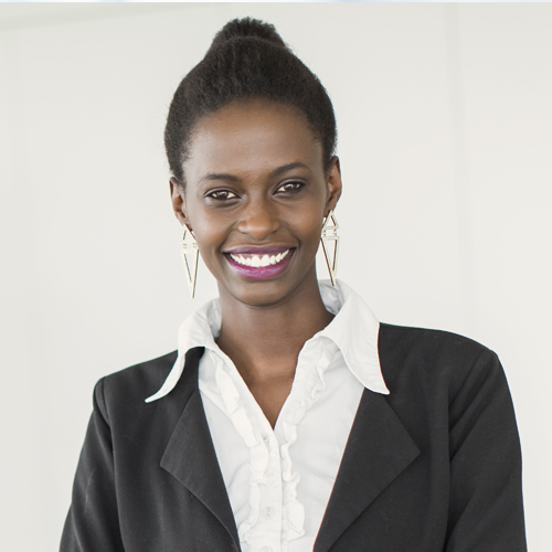 Female student smiling