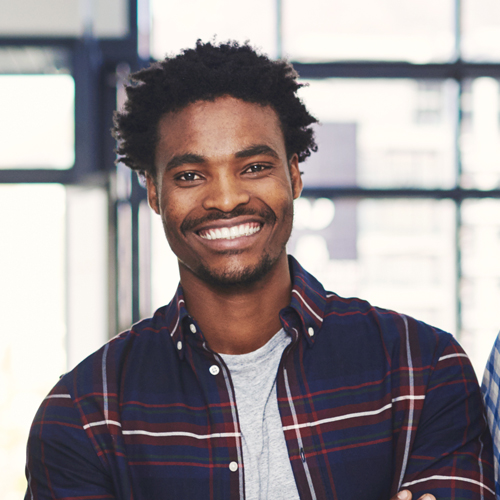 Male student smiling male student smiling