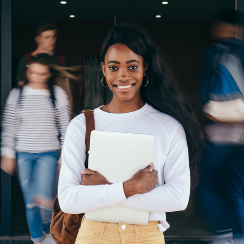 smiling student