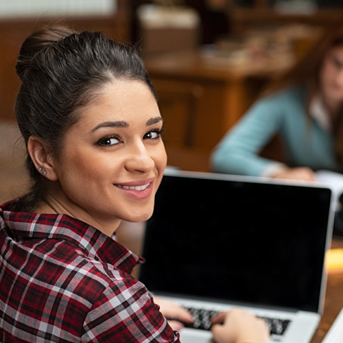 smiling student