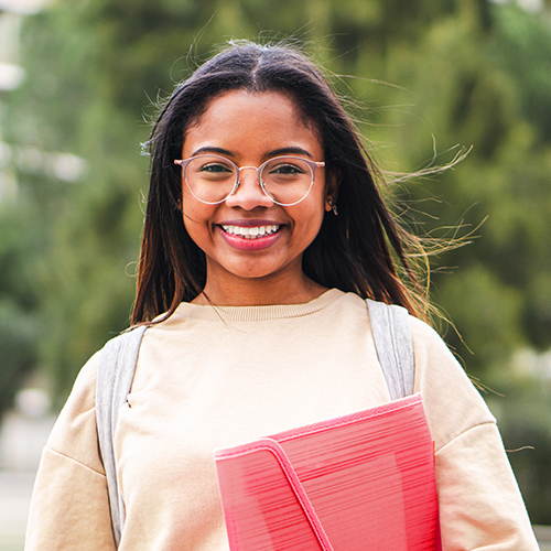 female student smiling female student smiling