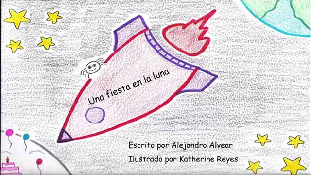 Una Fiesta en la Luna book cover