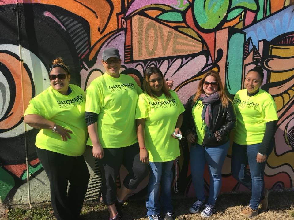 GatorServe at MLK Day Spring 2018 Small Group Photo