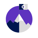 Icon of a flag on a mountain top
