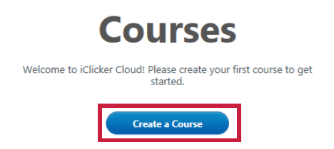 a screenshot of the Create a Course button