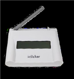 a screenshot of the iClicker base unit
