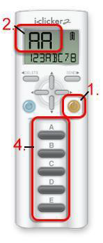 a screenshot of the iClicker2 Remote