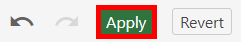 apply button highlighted