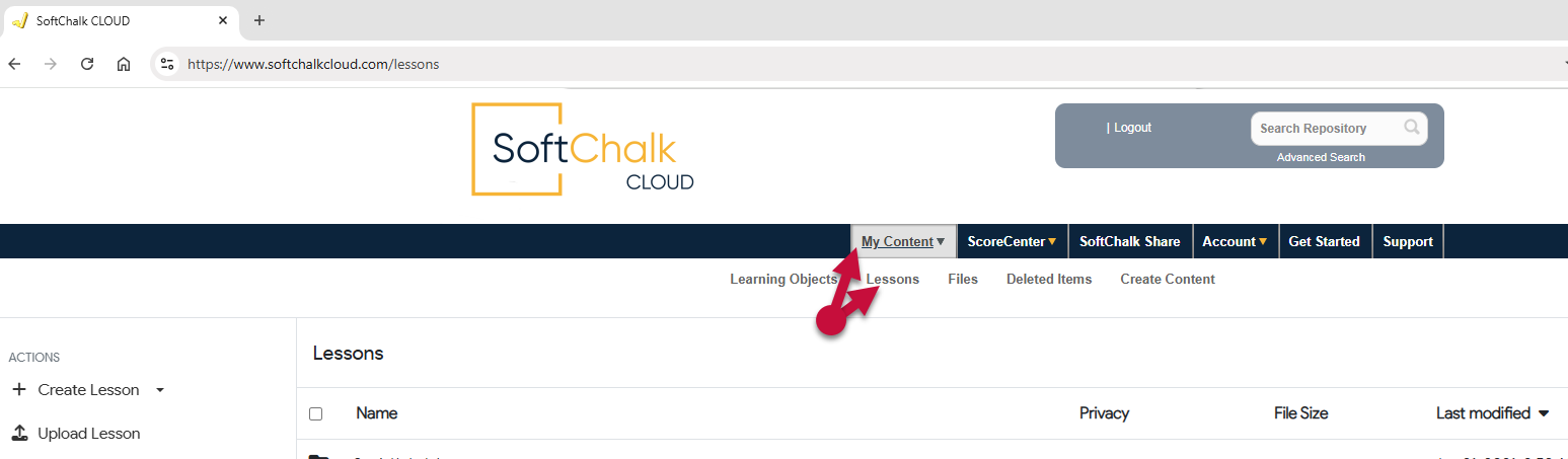 Create a SoftChalk Lesson