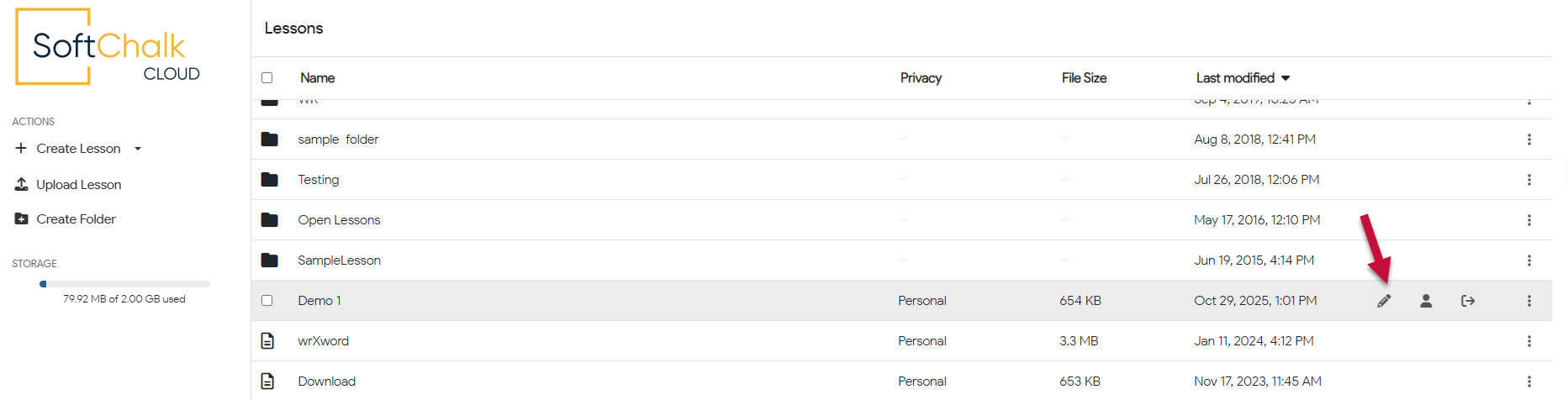Edit a SoftChalk Lesson