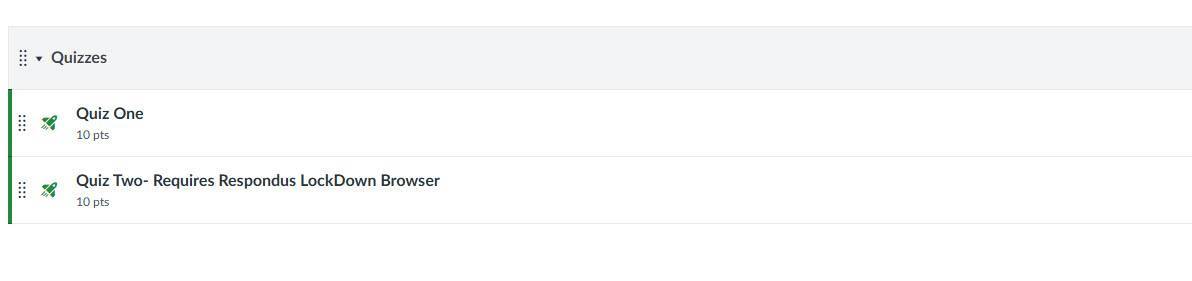 A test in Canvas, with Lockdown Requirement