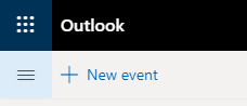 Outlook Calendar New Event icon