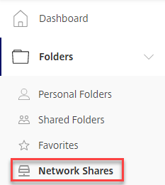 Network Shares Folders screenshot