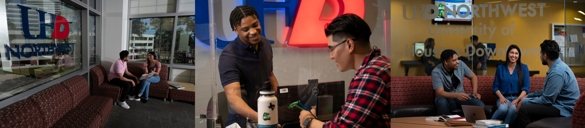 students engaged in different areas on northwest campus
