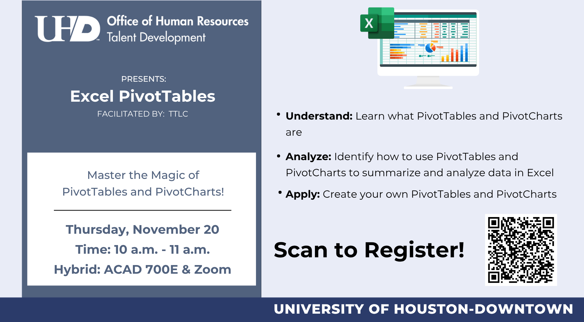 November Gator Llearning: Excel