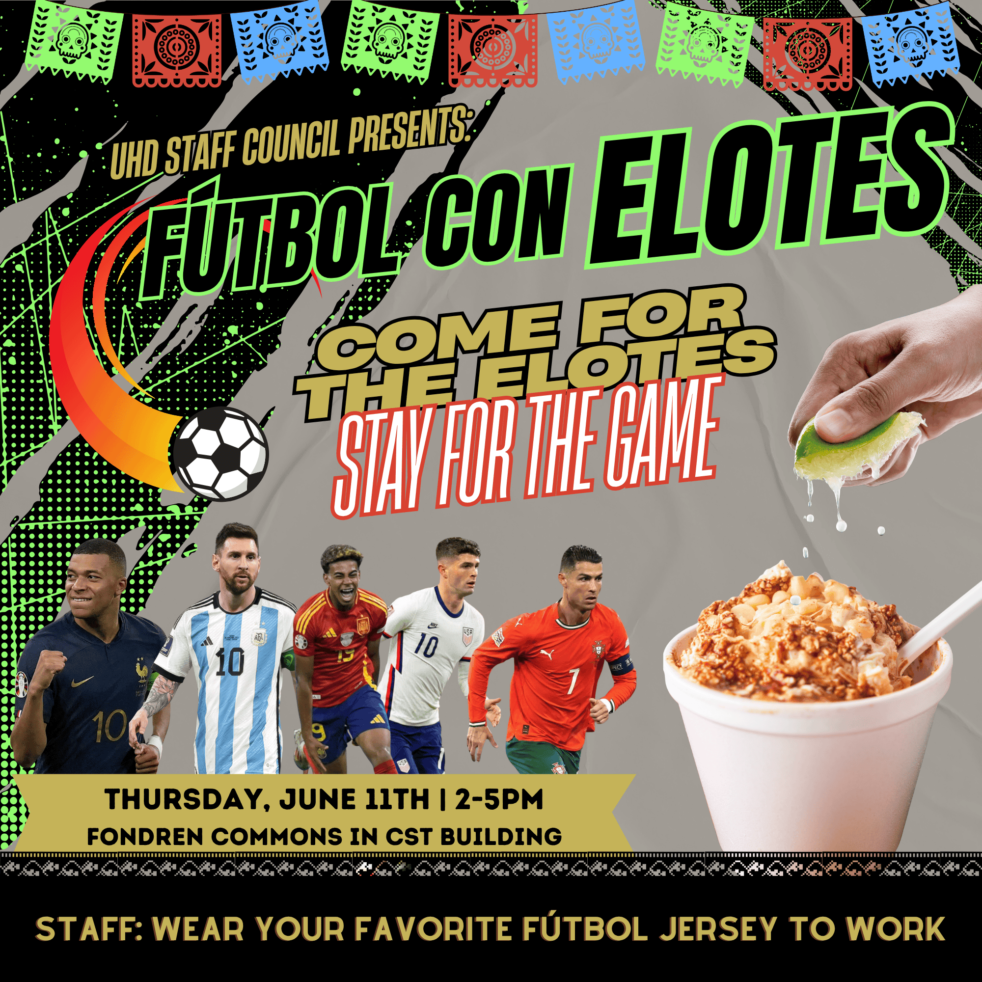 Futbol con Elotes flyer