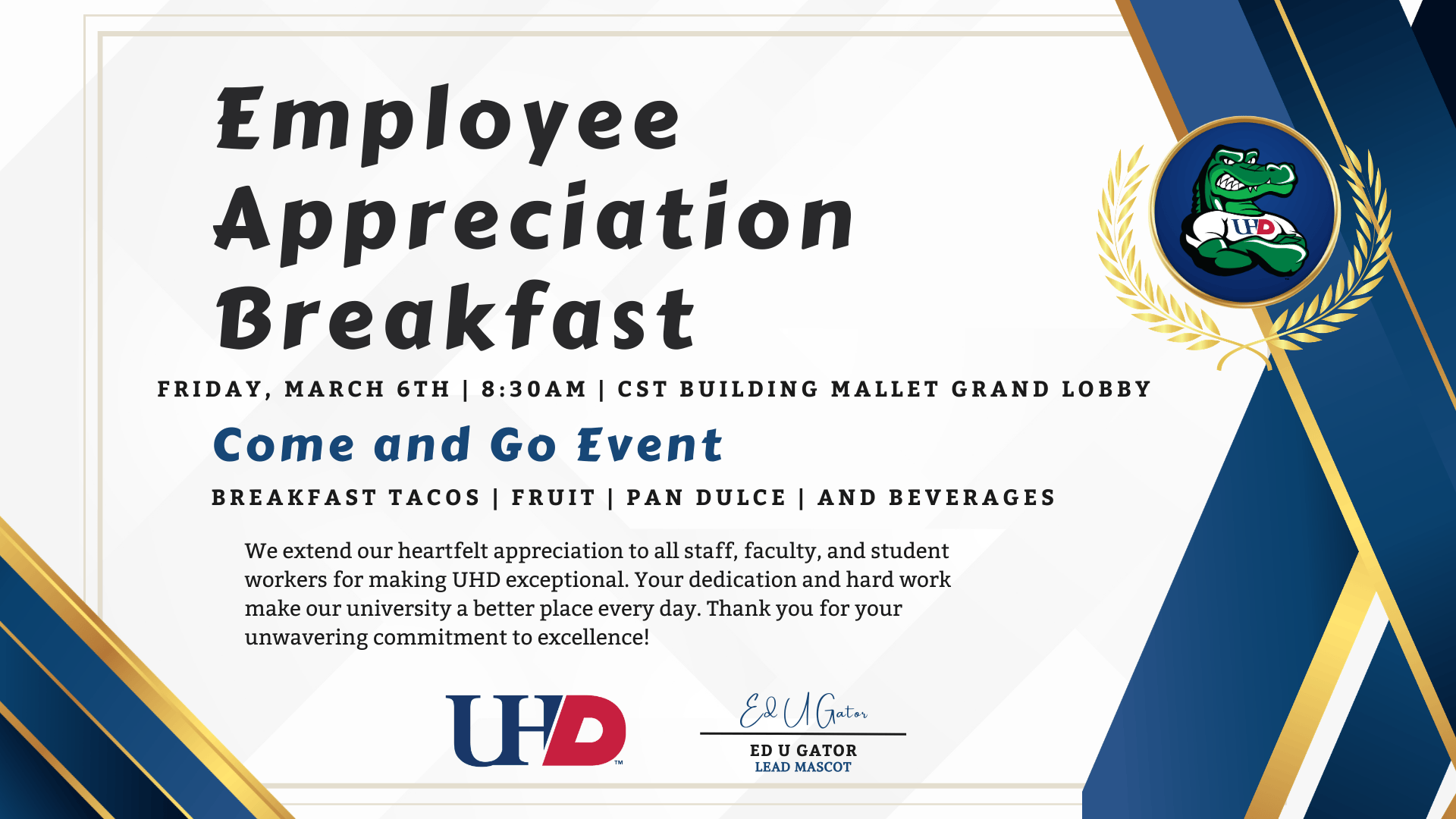 2026 staff appreciation breakfast flyer