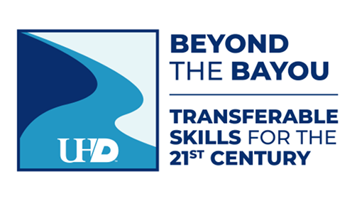 graphic of a bayou with the words &quot;Beyond the Bayou: Transferable Skills for the 21st Century.