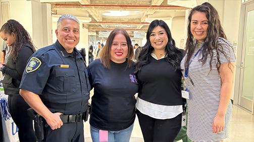 UHD Police Chief Clemente Rodriguez with the UHD community