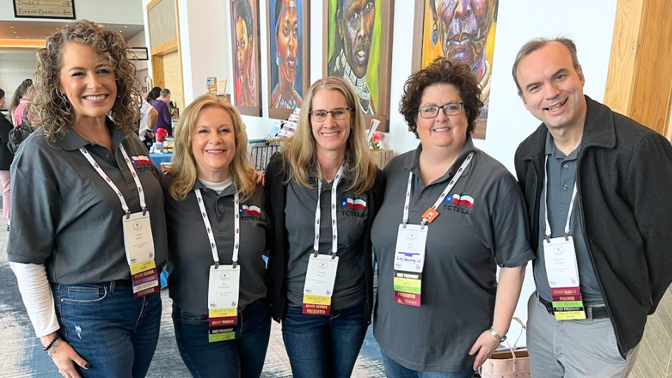 Dr. Diane Miller, Dr. Stephen Winton, and Dr. Sarah Albrecht at English in Texas