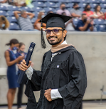 Student at commencement