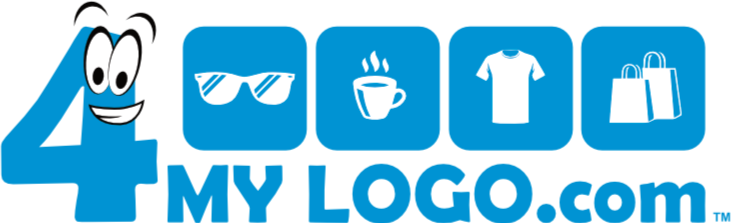 bright blue block text saying 4 MY LOGO.com